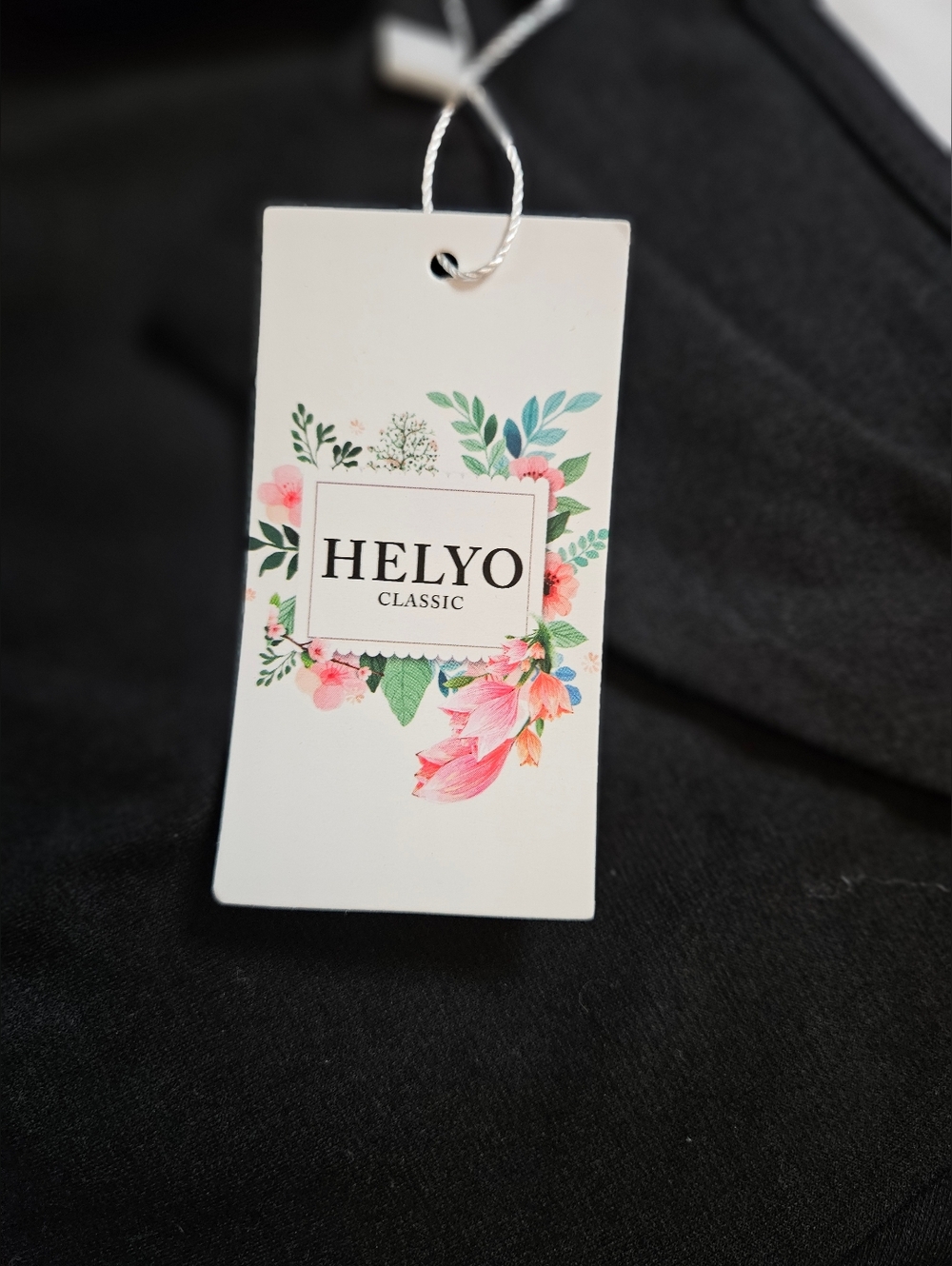 NWT Helyo Womens Black & White Floral Fit & Flare Short Sleeve Dress Size Medium - Picture 7 of 15